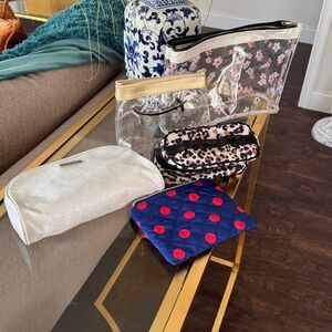 Set of 5 Stylish Cosmetic Bags